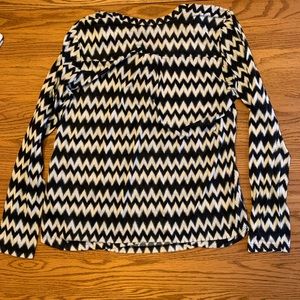 H&M, pattern long sleeve blouse